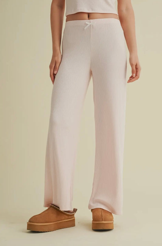 Pink Pointelle Lounge Set