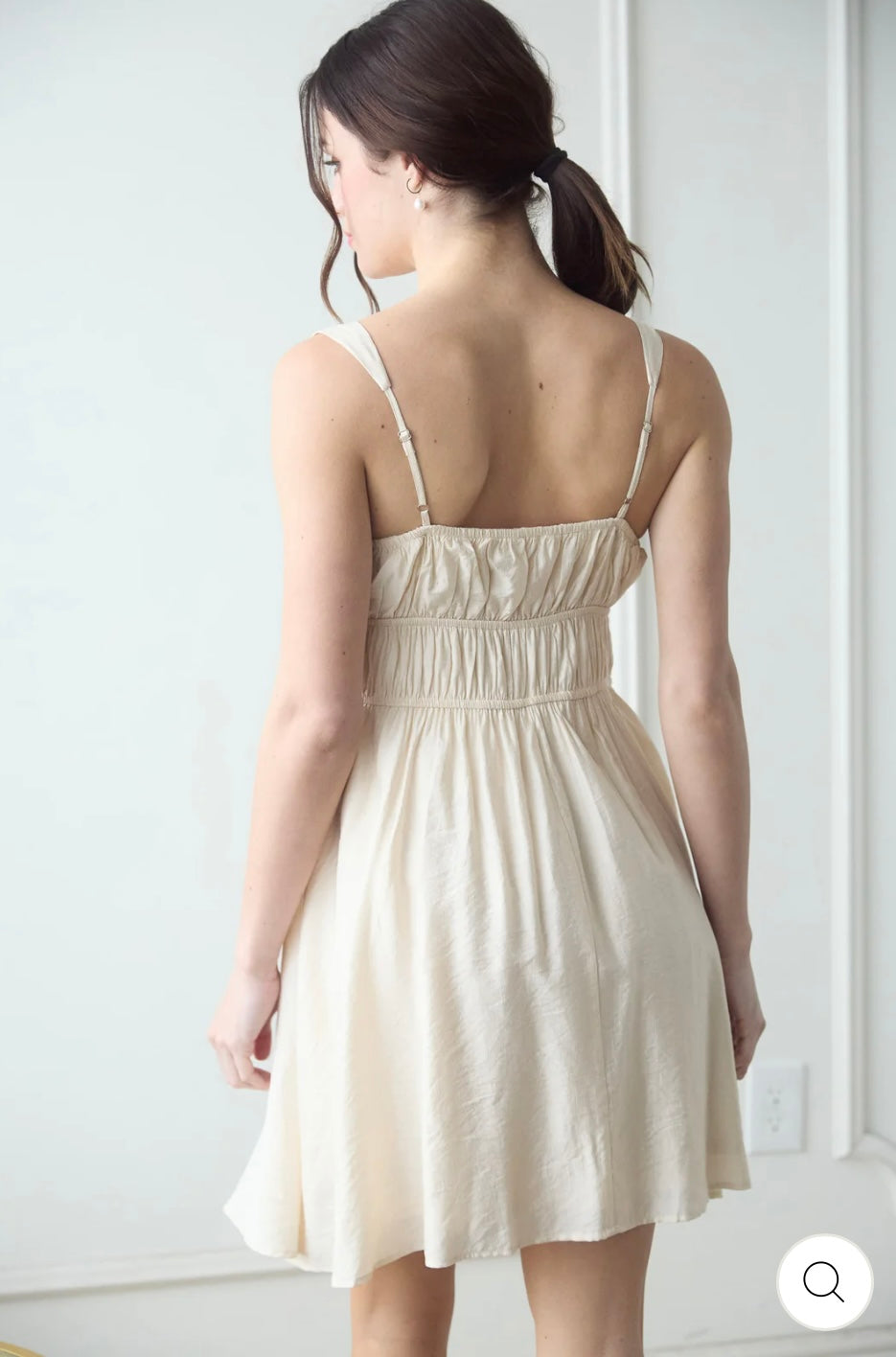 Belle Front Tie Mini Dress