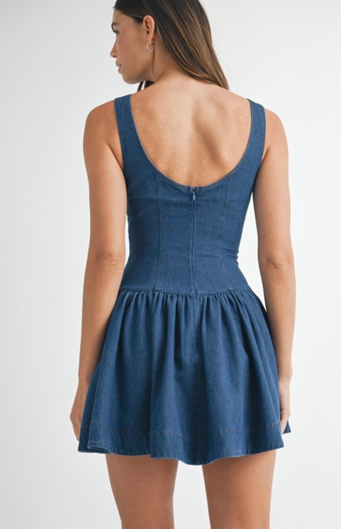 Indigo Denim Mini Dress