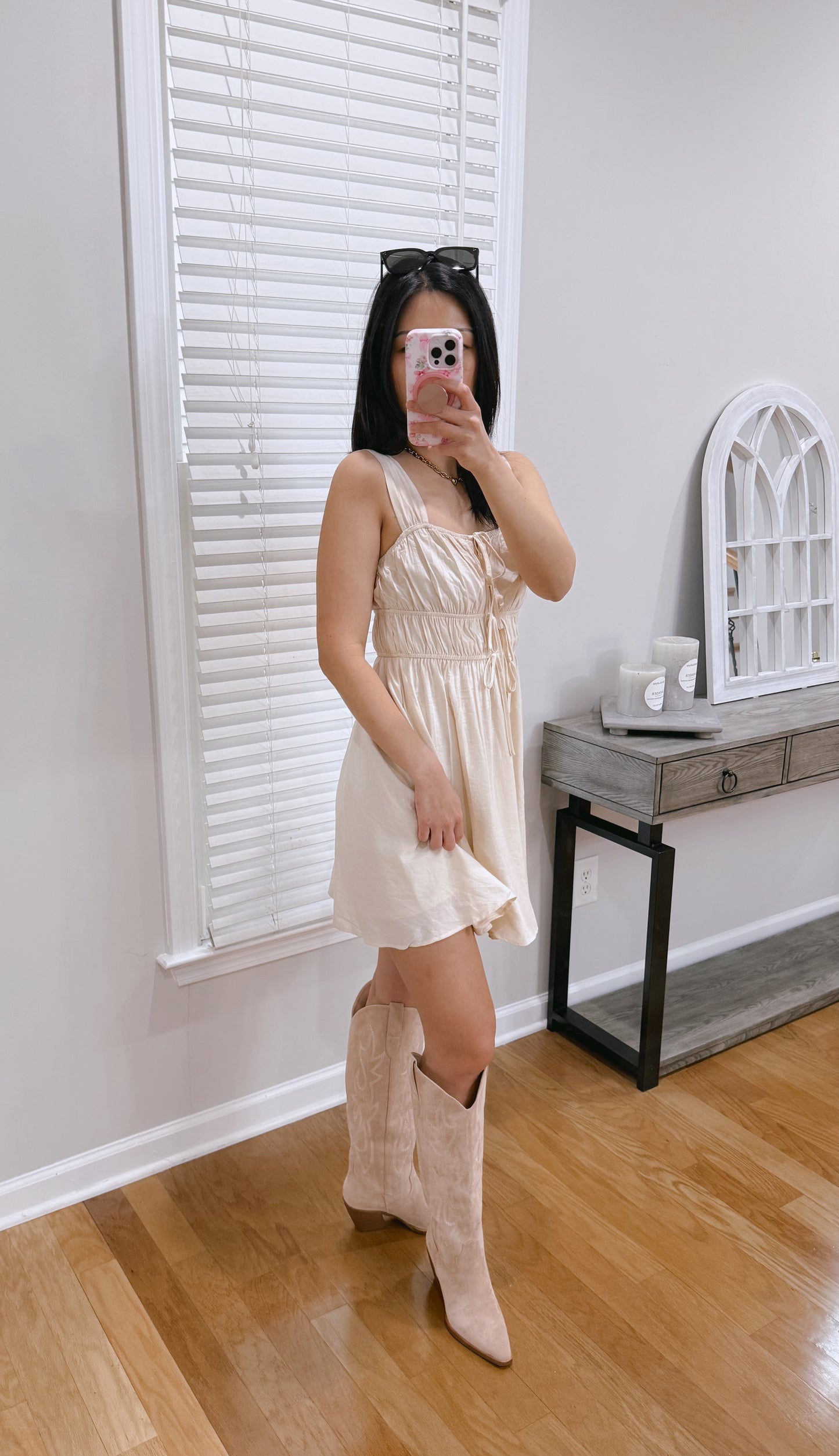 front tie mini dress Belle Front Tie Mini Dress – Madison Bella Boutique